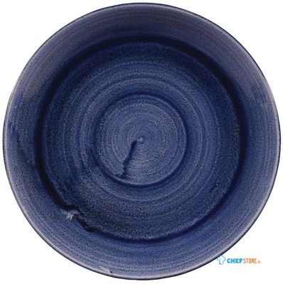 Churchill Stonecast Patina Cobalt Blue Evolve Coupe Bord 26 cm Pak van 12 - FC168