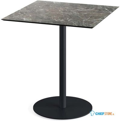 Urban Terrastafel Zwart Frame + Galaxy Marble HPL 70x70 cm - Essentials 130011577