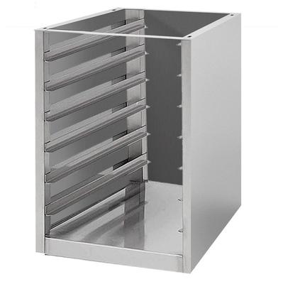 Gastro-Inox Ladeblok van RVS voor 6 GN Roosters, voor Werktafels Tot 60cm Diep - 301.708 1