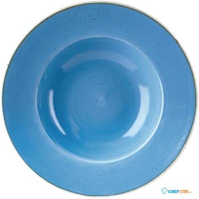 Churchill Stonecast Cornflower Blue Kom met Brede Rand Large 27.69 cm Pak van 12 - DF782