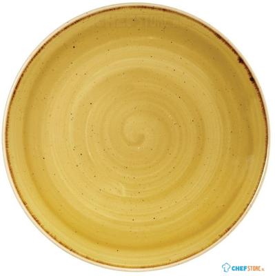 Churchill Stonecast Mustard Lotus Evolve Coupe Bord 32.4 cm Pak van 6 - FF681