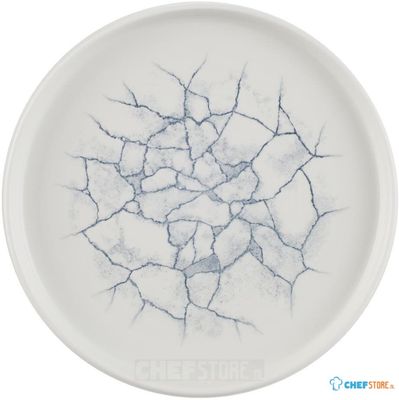 Churchill Studio Prints Kintsugi Pearl Grey Bord met Opstaande Rand 22 cm Pak van 6 - CX697