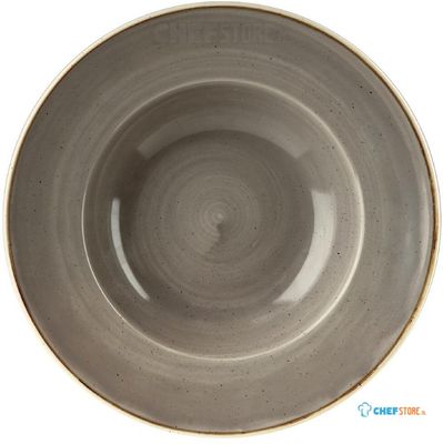 Churchill Stonecast Grey Kom met Brede Rand Medium 23.88 cm Pak van 12 - DF797