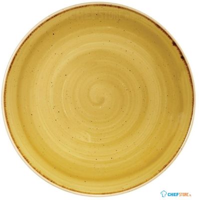 Churchill Stonecast Mustard Lotus Evolve Coupe Bord 32.4 cm Pak van 6 - FF681