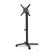 Feros 110101470 X Cross - In hoogte verstelbaar zwart tafelonderstel + Riverwashed Wood HPL Tafelblad Ø70 cm 3