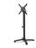 Feros 110101570 X Cross - In hoogte verstelbaar zwart tafelonderstel + Galaxy Marble HPL Tafelblad Ø70 cm 3