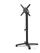 Feros 110101877 X Cross - In hoogte verstelbaar zwart tafelonderstel + Sand stone HPL Tafelblad 70x70 cm 3