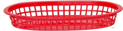 Serveer Mandjes Fast Food Stijl, Rood, 6 St., 275x175x(H)38mm - Hendi 426319 1