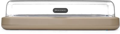 HENDI 871935 Koeldisplay UNIQ, , designed by Robert Bronwasser, GN 1/1, Beige, 593x389x(H)147mm