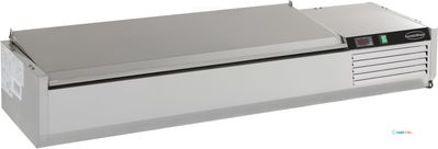 Opzetvitrine | RVS Deksel | 6x 1/4 GN | RVS | Combisteel | 7450.0027