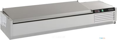 Opzetvitrine | RVS Deksel | 9x 1/3 GN | RVS | Combisteel | 7450.0035