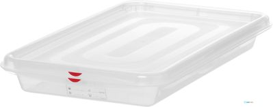 HENDI 873335 GN container 1/1 polypropyleen, , GN 1/1, 8L, Transparant, 530x325x(H)65mm