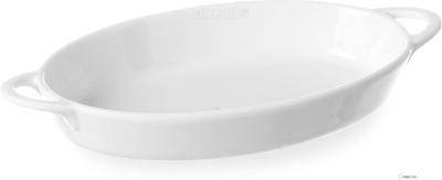 Hendi Tapasschaal ovaal met grepen 165x105x30 mm wit porselein |784006 1