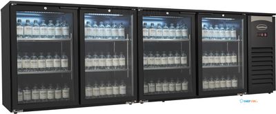 Combisteel 7503.0015 BARKOELER ZWART 4 GLASDEUREN