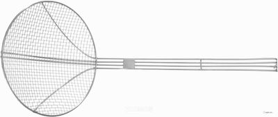 Hendi Frituurschep rvs 220x540mm met versterkte draadgreep | diameter 22cm | 640708 1