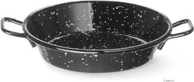 Hendi Paellapan 100 mm geemailleerd plaatstaal | diameter 10cm | 622704