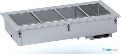 Drop-In Bain-Marie 2/1 - Automatisch Water Vullen, CombiSteel 7495.0285