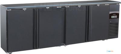 Barcooler | Zwart | 4 Deuren | Zwart | Combisteel | 7450.0325