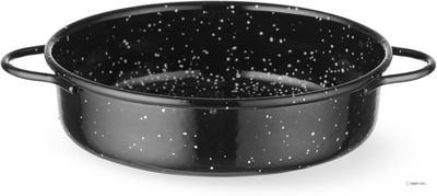 HENDI 622544 Braadpan "fuente", geëmailleerd, , Zwart, Diameter ⌀ 16 cm - Hoogte 4,5 cm