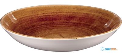 Churchill Stonecast Patina Vintage Copper Evolve Coupe Kom 24.8 cm Pak van 12 - DR664