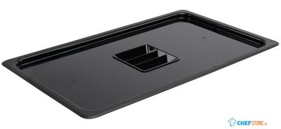 Polycarbonaat Deksel | Zwart | Gn1/1 | Vogue | U474