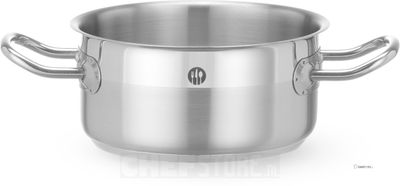 HENDI 830130 Stoofpan laag, zonder deksel, , Profi Line, 1,5 Liter, Diameter ⌀ 16 cm - Hoogte 8,1 cm