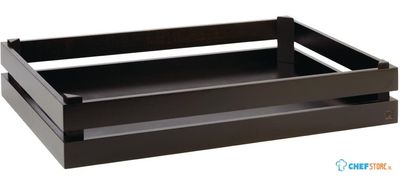 Aps hout Superbox Buffetkrat | Gn 1/1 | Zwart | Dr736