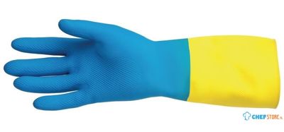 MAPA Alto 405 waterdichte heavy-duty werkhandschoenen blauw en geel