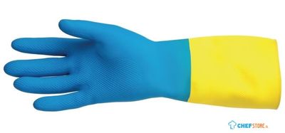MAPA Alto 405 waterdichte heavy-duty werkhandschoenen blauw en geel