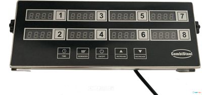 DIGITALE KEUKENTIMER 8 KANALEN DKT-8 - Combisteel 7517.0015 1