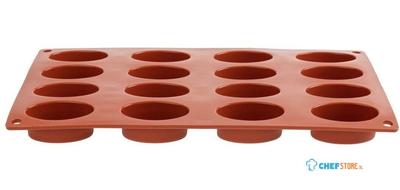 Siliconen bakvorm | 16 ovalen | Pavoni Italia | N951