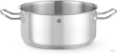 Kookpan Laag - zonder Deksel - HENDI - Kitchen Line - 4,9 Liter - Diameter 24 cm - Hoogte 11 cm - 837665