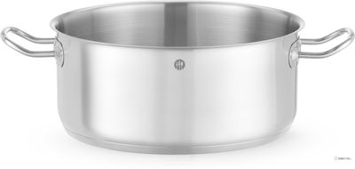 Kookpan Laag - zonder Deksel - HENDI - Kitchen Line - 7,3 Liter - Diameter 28 cm - Hoogte 12 cm - 837672