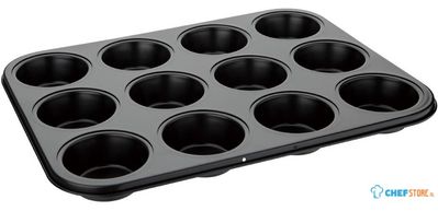 Koolstofstalen Antikleef Bakvorm | 12 Muffins | Vogue | GD011