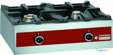 Gasbrander, Tafelmodel - 2 Branders | Diamond | RF2G 1