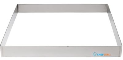 De Buyer vierkante vorm RVS 20x2cm | GM387