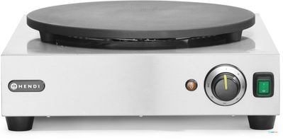 Hendi Crêpe bakplaat 40cm | Incl. houten verdeler | 212028 1