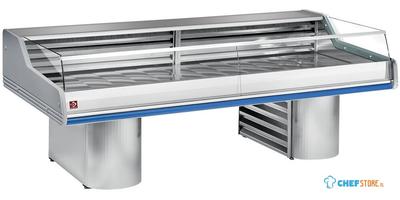 Gekoelde Vitrine toonbank B=200cm | Zelfservice Ruit | Blauw | Diamond | SG20BS/B1-R2 1