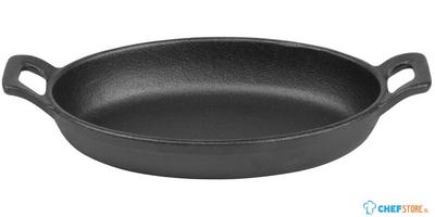 Olympia Gietijzeren Ovale Ovenschotel 180x120mm - FW818