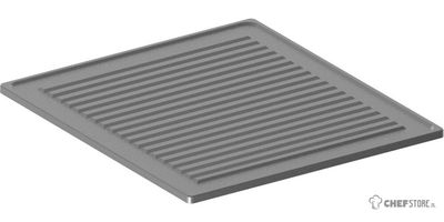 Geribde Plaat Roestvast Staal 1 Brander - Diamond A9/PR1B-N 1