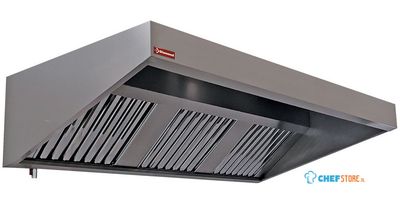 Diamond Muurdampkap 4 labyrintfiltres 500x500 mm | CSL2500/N