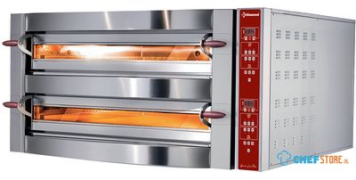 Elektrische Oven 2 Kamers 2X 4 Pizzas 350 Mm | Diamond | GDX8/35-DP--230/3-