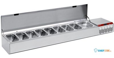 Gekoelde Structuur GN 8x1/3, 1x1/2, Met Deksel, Diamond SY219G/CP9 1