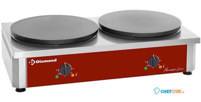 Pannekoekplaat | Dubbel | Elektrisch | Hoog rendement | BRET/2E-R | Diamond 1