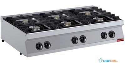 Gasfornuis Met 6 Vuren, Brander 6X5,5 Kw-Top | Diamond | G17/6F12T-N 1
