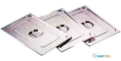 Diamond Deksel in inox met handgreep standaard 1/4 | 1/4-C 1