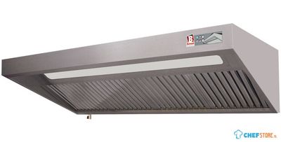 Diamond CSL2509-VTM Volledige dampkap, (8/9T-2500 M3/h) 120 Pa, verlichting, regelaar, 5x filters