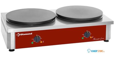 Pannekoekplaat | Dubbel | Elektrisch | Hoog rendement | BRET/2E-R | Diamond 1