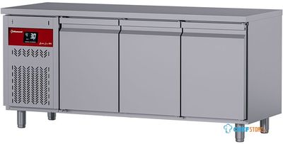 Diamond DT178/P9H-G Geventileerde koelwerkbank, 3 deuren GN 1/1, 405 Lit. groep aan linkerkant