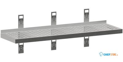 Diamond G163-SE3 Geperforeerd wandrek met 3 steunen en 3 rails